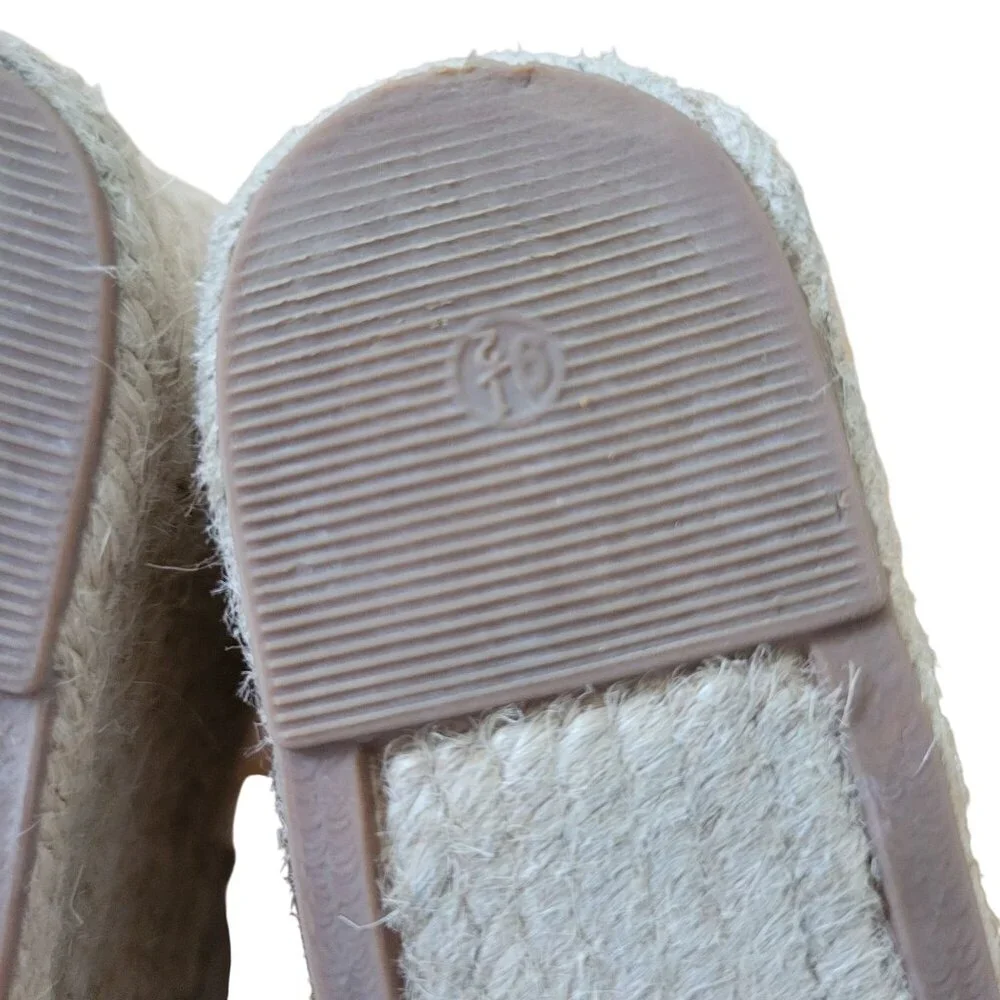 Marc‎ Fisher 9.5 Suede Leather Espadrille Platform Wedge Sandals Alida